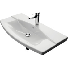 Lavabo en céramique avec robinet