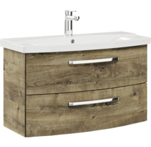 Meuble sous-lavabo avec deux tiroirs et lavabo