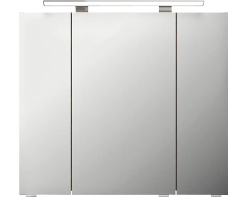 Spiegelschrank mit drei Türen und Beleuchtung