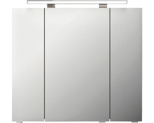 Armoire de toilette à trois portes avec éclairage