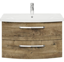 Meuble sous-lavabo avec deux tiroirs et lavabo
