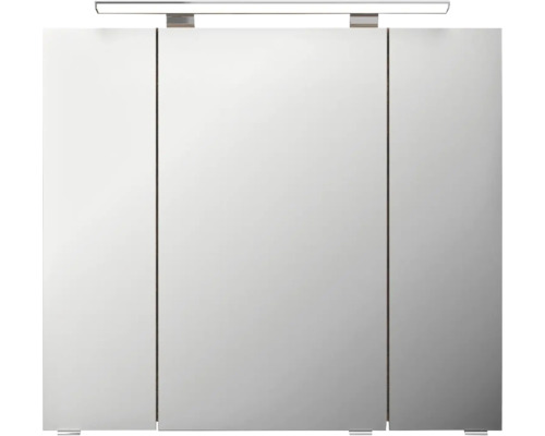 Armoire de toilette avec trois portes et éclairage