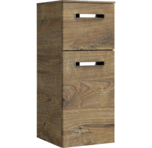 Armoire haute de salle de bains en bois avec deux tiroirs