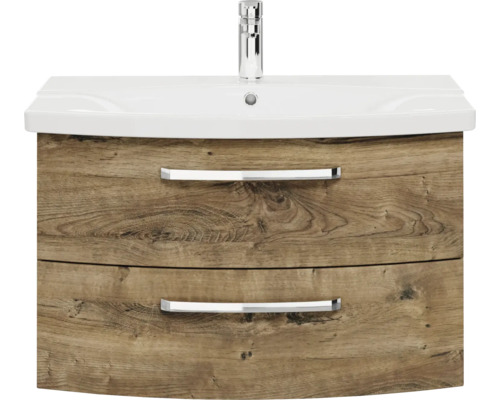 Meuble sous-lavabo avec deux tiroirs et lavabo