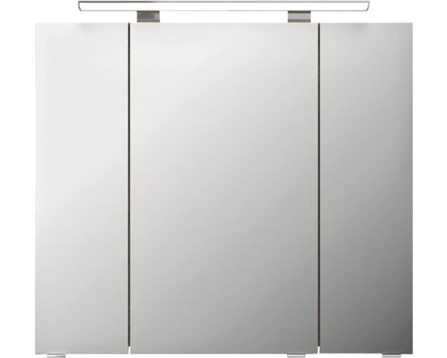 Armoire de toilette à trois portes avec éclairage