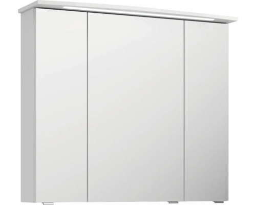 Armoire de toilette à trois portes avec éclairage
