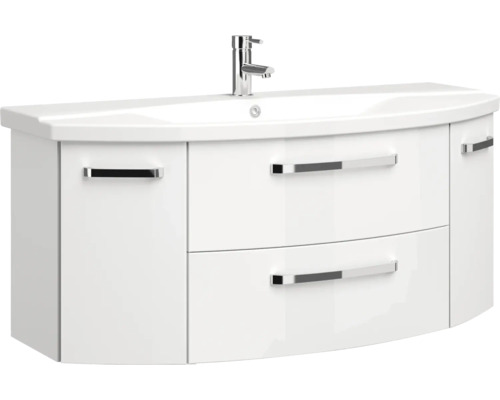 Meuble sous-lavabo avec deux tiroirs et un lavabo