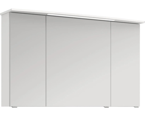 Weißer Spiegelschrank mit Beleuchtung für das Badezimmer