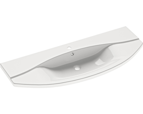 Keramikwaschbecken mit Hahnloch und Überlauf