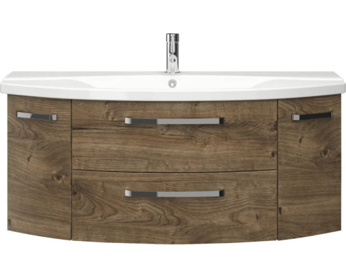 Meuble sous-lavabo avec deux tiroirs et lavabo