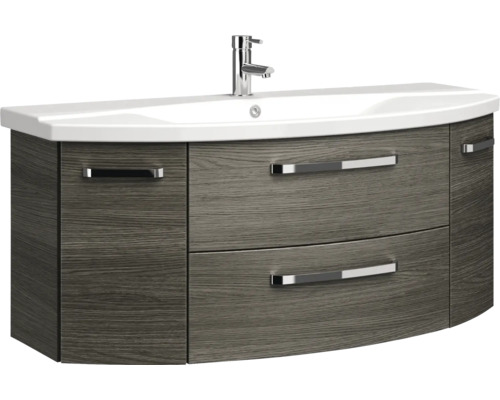 Meuble sous-lavabo avec deux tiroirs et plan de toilette