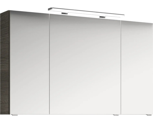 Armoire de toilette à trois portes et éclairage
