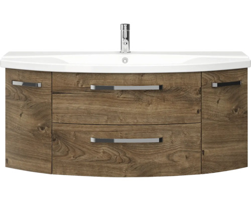 Waschtischunterschrank mit zwei Schubladen und Waschbecken