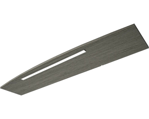 Plafonnier décor bois avec bandeau lumineux LED