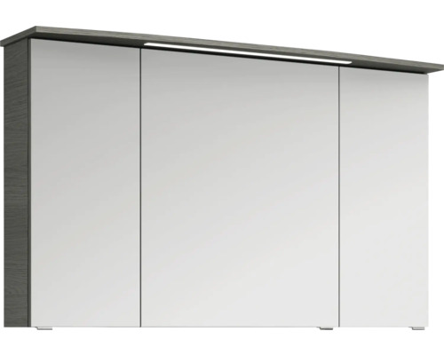 Armoire de toilette à miroir avec trois portes et éclairage
