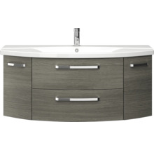 Waschtischunterschrank mit Waschbecken und zwei Schubladen