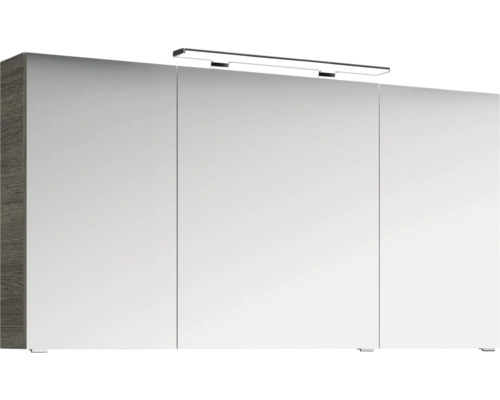 Armoire de toilette à miroir avec éclairage et trois portes