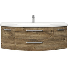 Waschtischunterschrank mit Waschbecken und Holzdekor