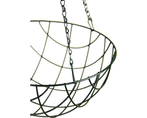Panier à plantes suspendu en fil métallique avec chaîne