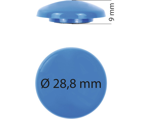 Patins pour meubles diamètre 28,8 mm, hauteur 9 mm