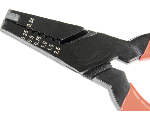 Pince à dénuder avec valeurs de mesure pour déterminer le diamètre du fil