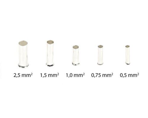 Embouts de câblage de différentes tailles