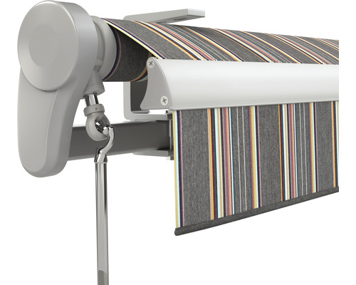 Vue détaillée d''un store rayé