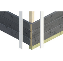 Gartenhaus SKAN HOLZ Solna inkl. Fussboden 330 x 265 cm schiefer