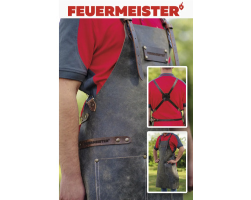 FeuerMeister Grill-Schürze aus Leder