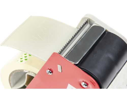 Dérouleur de ruban adhésif avec couvercle et bord de coupe