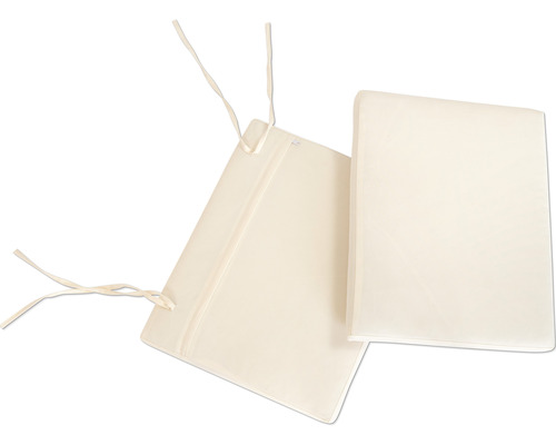 Ensemble de coussins pour meubles de jardin avec des cordons