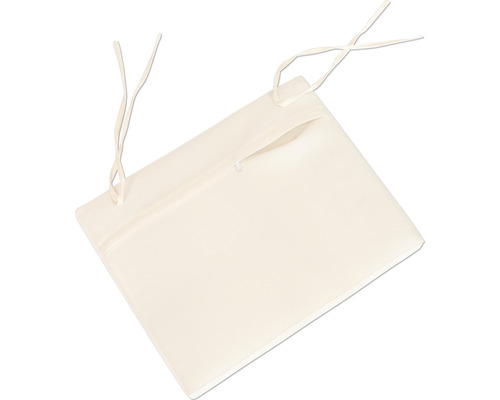 Coussin d''assise rectangulaire avec cordons de fixation