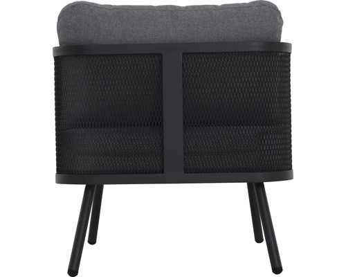 Gartenstuhl mit Metallgestell und Sitzkissen