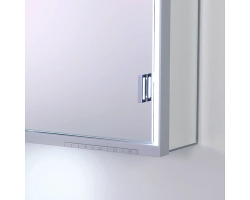 Armoire de toilette avec éclairage et panneau de commande