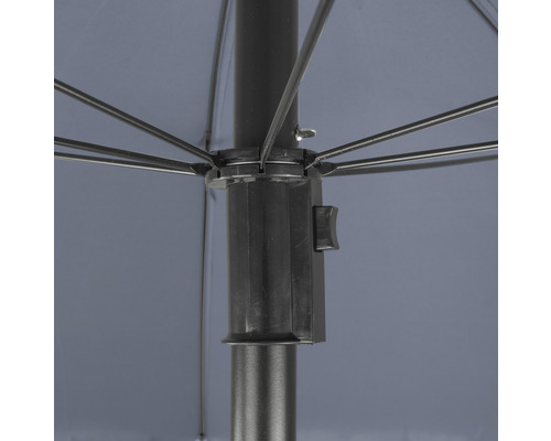 Vue détaillée d''un parasol avec curseur pour une utilisation facile