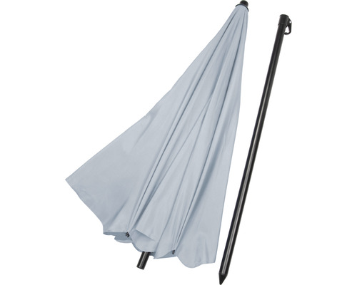 Parasol fermé avec piquet de terre