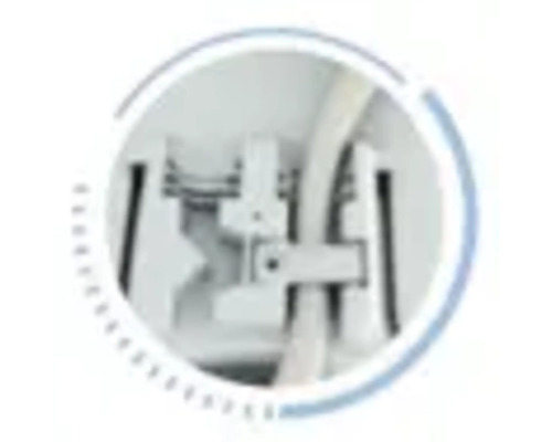 Vue de dessus des éléments de la machine