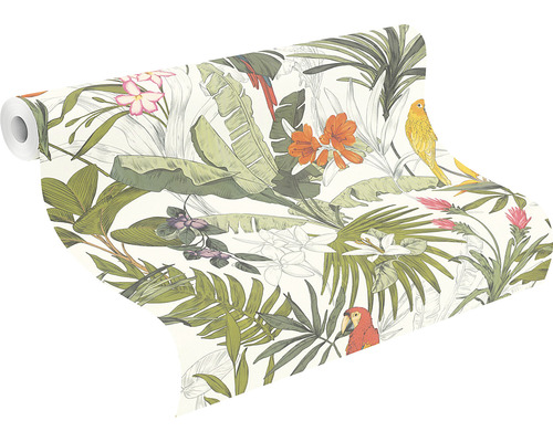 Rouleau de papier peint avec motif de jungle