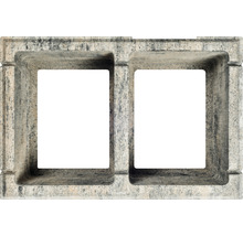 Pierre de construction iBrixx Pure calcaire coquillier 60 x 40 x 20 cm-thumb-1