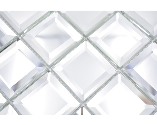 Gros plan de carreaux de mosaïque de verre en forme de losange