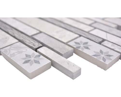 Carreaux de mosaïque en pierre avec décor