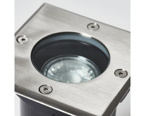 Spot encastrable au sol en acier inoxydable