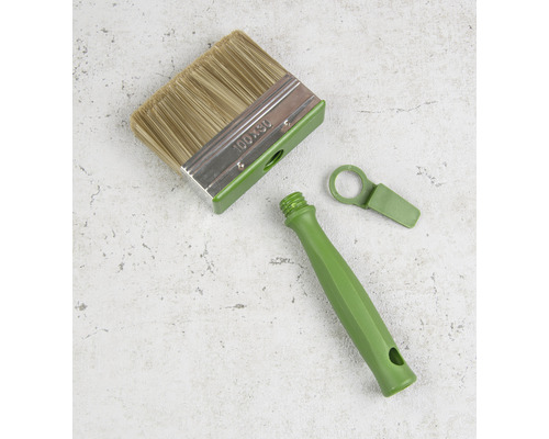 Flächenstreicher mit abnehmbarem Griff und Klemme