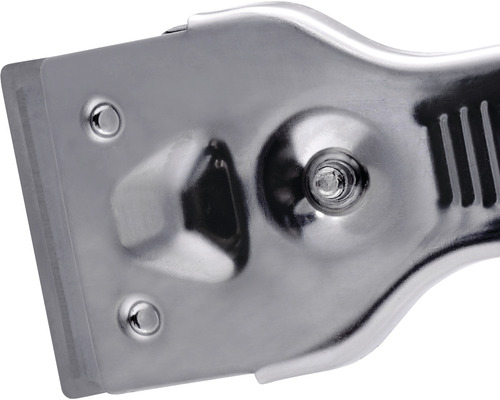 Grattoir à vitre en métal avec lame en plastique