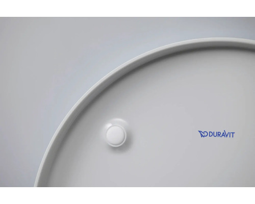 Detailansicht eines Waschbeckens mit Duravit Logo