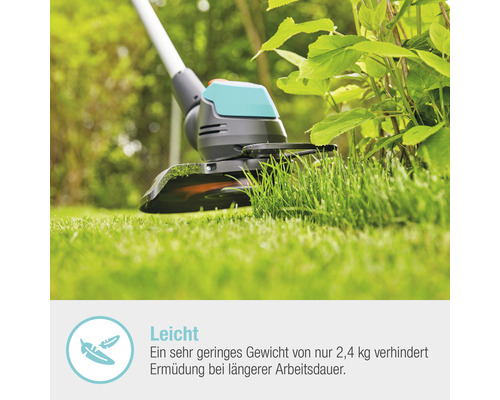 Gardena Rasentrimmer im Einsatz zum Trimmen von Rasenkanten