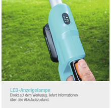 Gardena Akku-Rasentrimmer mit LED-Anzeigelampe zur Akkustandsanzeige