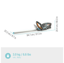 GARDENA Akku-Heckenschere Comfort Cut 50/18V Set