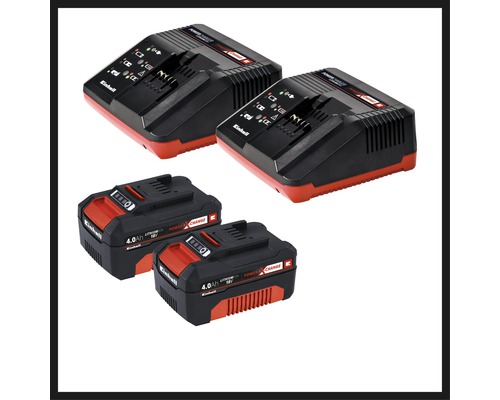 Deux batteries Einhell et deux chargeurs correspondants.