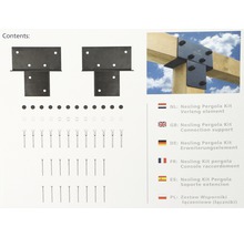 Nesling Pergola Kit Erweiterungselement mit Schrauben